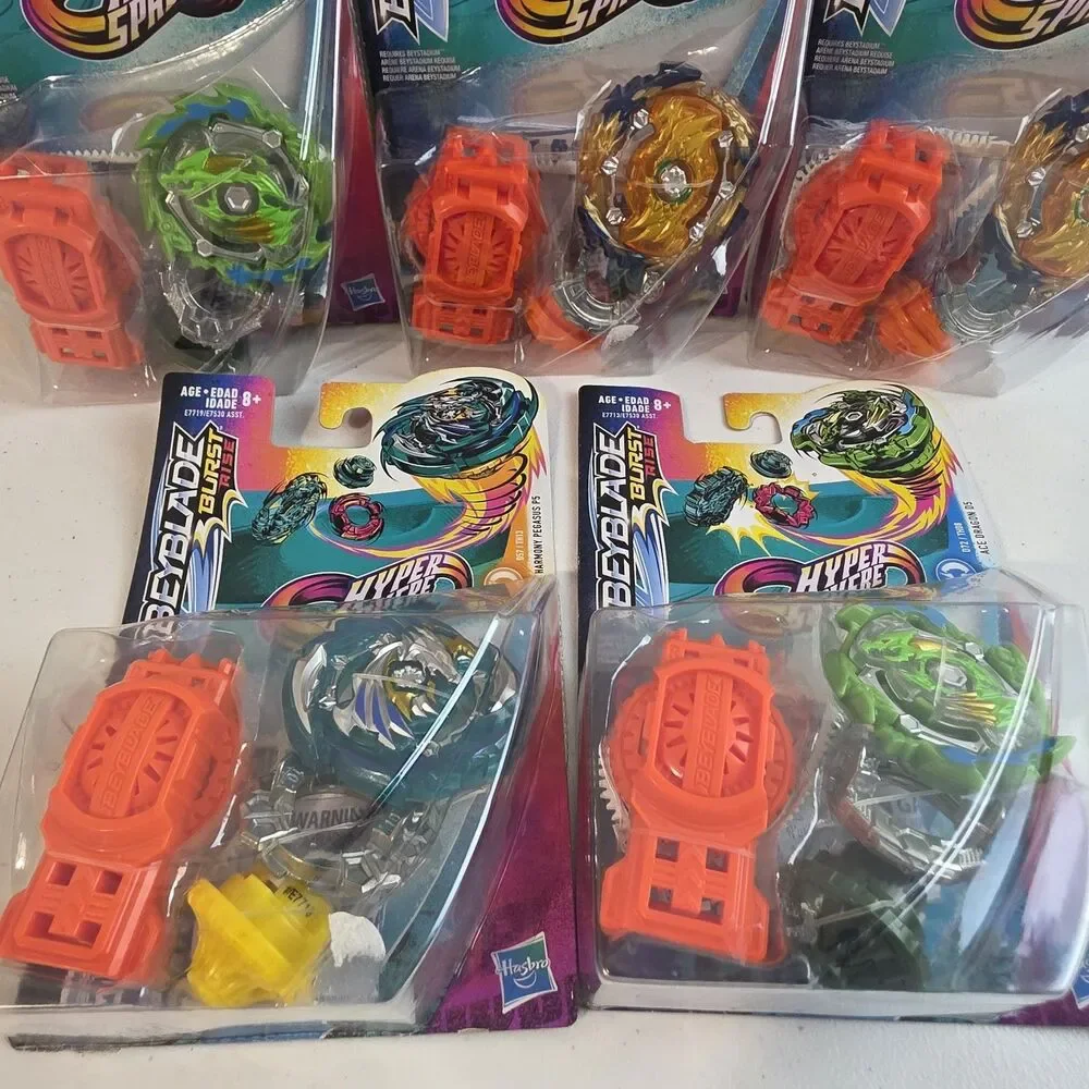 Hasbro Beyblade Burst Rise Hyper Sphere 5x Starter Pack NEW Ace Wizard Harmony